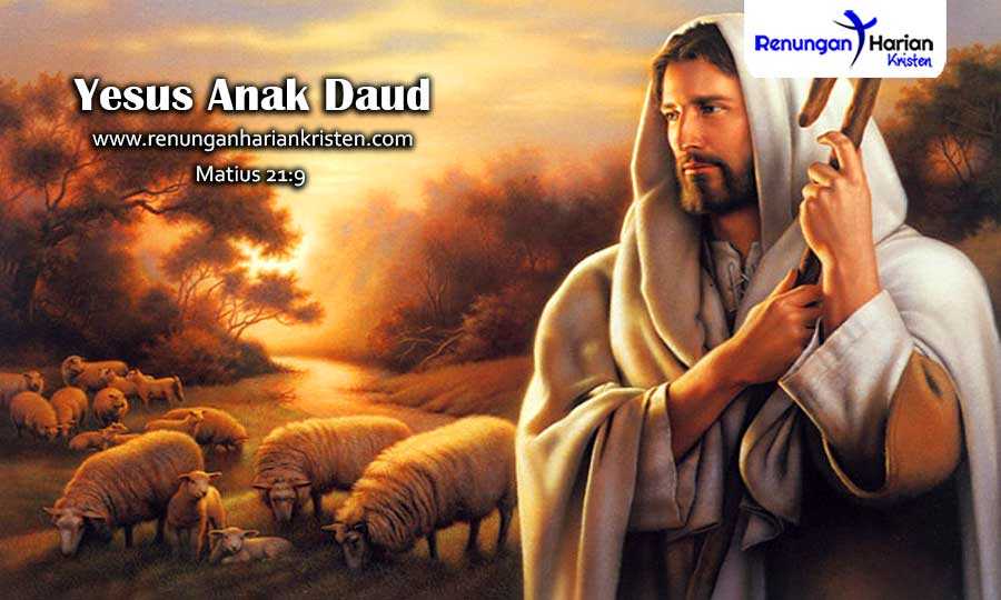 Renungan Harian Matius 21:9 | Yesus Anak Daud