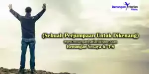 Renungan Yesaya 6-1-8 (Sebuah Perjumpaan Untuk Dikenang)